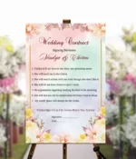 Indian Wedding Contract 5 Printable or E Invitation