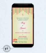 Imperial Geometry - Indian Wedding E Invitation