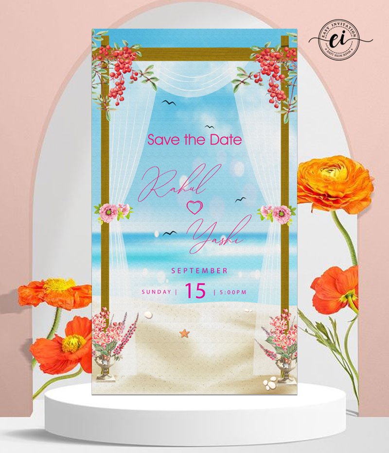 Save The Date 1 Indian Wedding E Invitation
