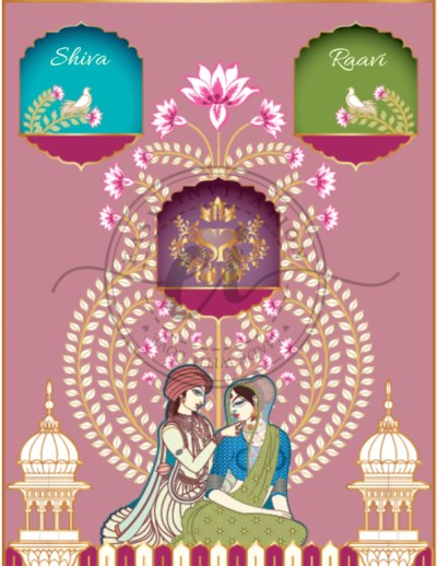 1_Indian Pattachitra Detailed Wedding Invitation Card_EI-min