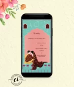 Indian Couple Wedding Invitation Card