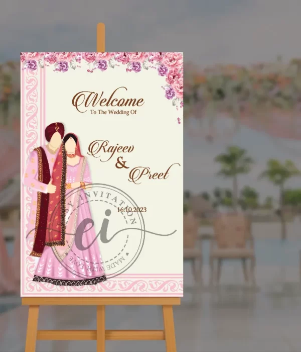 Indian Wedding Signage Board _EI