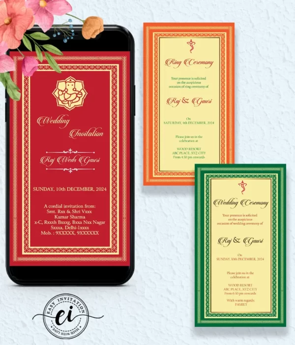 Basic-Indian-Wedding Invitation