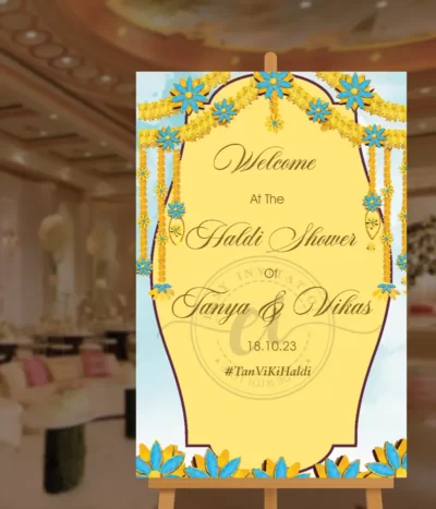 Indian Wedding Signage Board_ EI