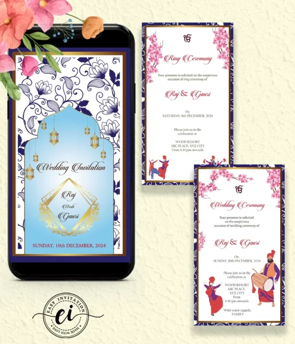 Punjabi-Indian-Wedding Invitation