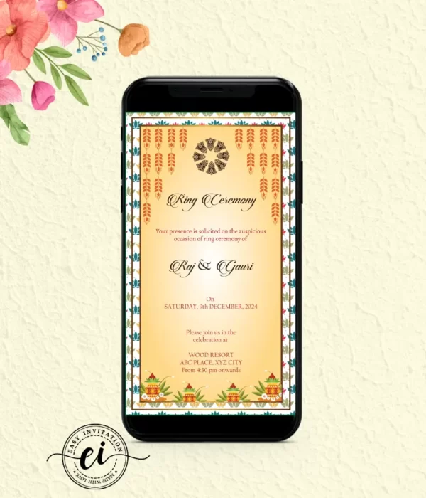 Basic Indian Wedding E Invitation