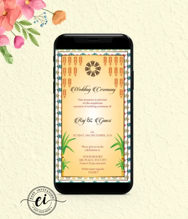 Basic-Indian-Wedding E Invitation