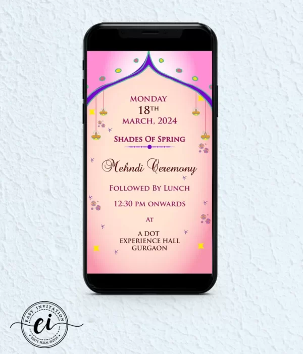 Cute Ilustrated Carricature Quirky Indian Wedding E Invitation