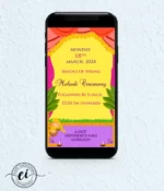 Cute Ilustrated Quirky Indian Wedding E Invitation