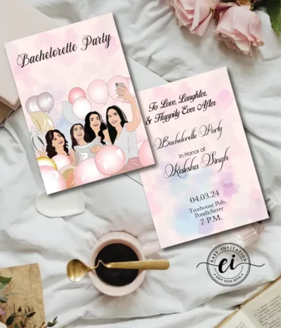 Happily Ever After Bachelorette E Invitation