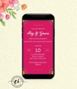 Indian Bride Groom Illustrative Indian Wedding E Invitation