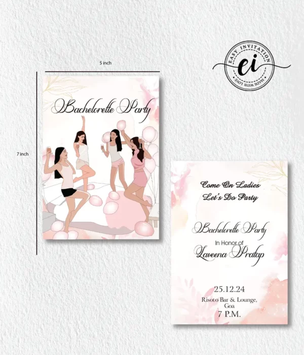 Let's Do Party Bachelorette E Invitation