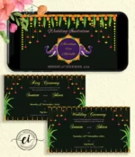 Majestic Wedding Elephant Indian Wedding E Invitation