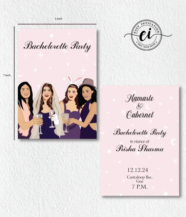 Namaste Bachelorette E Invitation