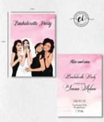 Rise & Wine Bachelorette E Invitation