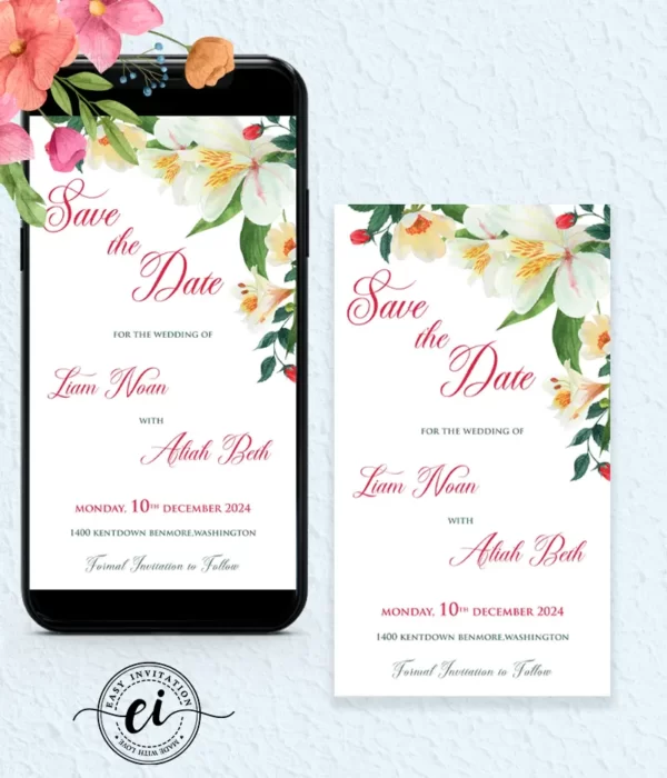 Save The Date Indian Wedding E Invitation