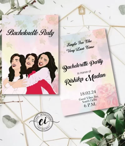 Single Bachelorette E Invitation