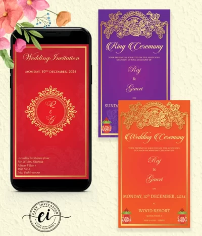 Turmeric Indian Wedding E Invitation