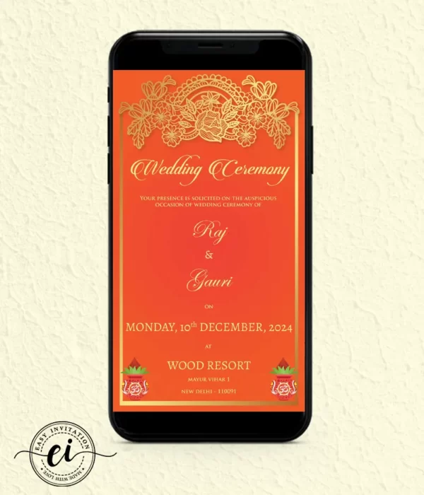 Turmeric Indian Wedding E Invitation