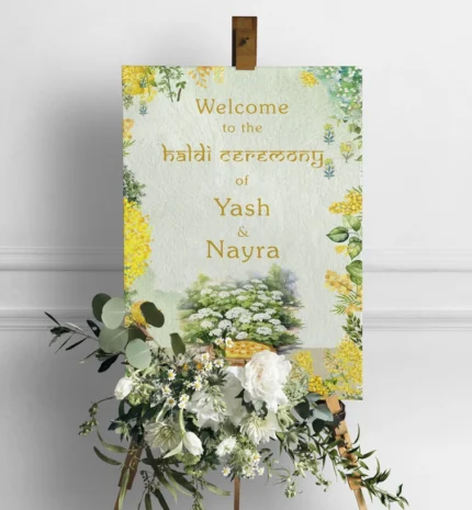 Easy Invitation Haldi Signage, EI_SN00011