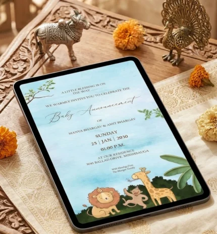 Easy Invitation, Baby Announcement Invite, EI_BA0001