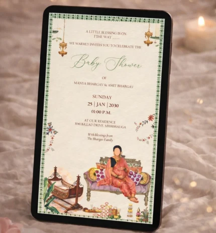 Easy Invitation, Baby Shower Invite,  EI_BS0001