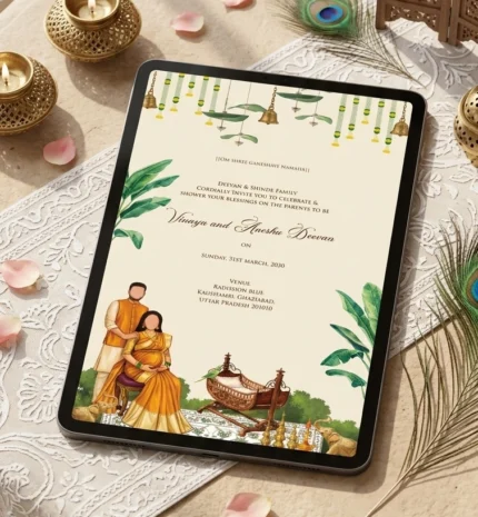 Easy Invitation, Baby Shower Invite,  EI_BS0004